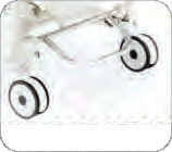 Two Manual Crank System Medical Hospital Bed With Protection Bumper