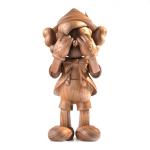 Floor Standing Large Wooden Pinocchio For Exhibition Sculpture