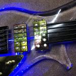 High quality LED light acrylic electric guitar rosewood fingerboard, free