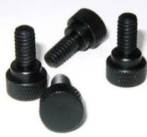 Quality Black Aluminum Knurled Thumb Screw For Automotive Hardware Fastener wholesale