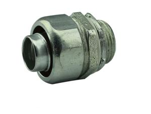 Quality Zinc Plated Malleable Iron Fittings 2 Liquid Tight Connector Compact Design wholesale
