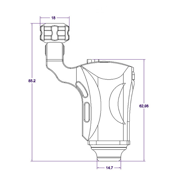 ODM Rotary Tattoo Machine Customized Tattoo Gun with Grip Type
