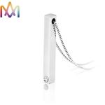 Rustproof Stainless Steel Cuboid Bar Mens Pendant Necklace