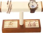 Solid Wood Watch Display Stand T-bar Watch Stand Jewelry Holder Stand Watch
