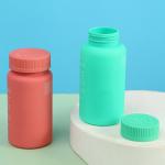Screen Printing Empty 75cc 80cc 100cc 150cc 175cc Medicine Bottle PET Soft Touch