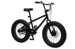 Black 700C 20 Fat Tire Bike Chromoly Single Speed