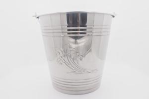 Quality 18L Clue bar 201 stainless steel cleaning tool metal pail durable ice bucket with handle wholesale