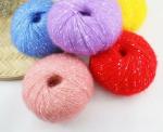 Anti Bacteria Durable Mohair Acrylic Blend Yarn , Breathable Wool And Silk Blend