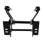 manual Adjustable leg rest support in a car seat