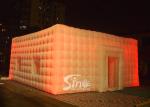 8x8 meters outdoor giant led light inflatable cube tent for parties or events