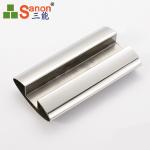 Handrail Stainless Steel Welded Tube Oval Slotted Pipe ASTM A312 A213 JIS
