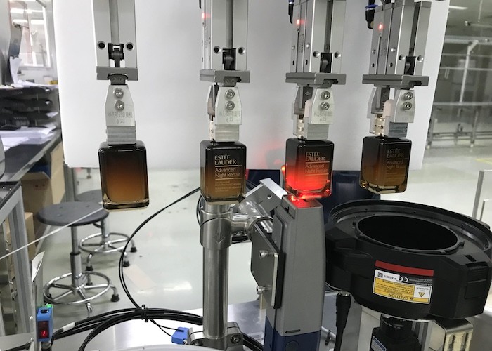 Cosmetic Packaging Equipment , Cosmetic Bottle Filling Machine Compact Structure