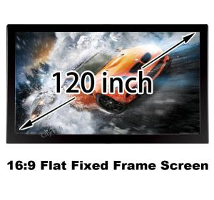 Quality Good Price HD Projection Screen 120 Inch Diagonal Fixed Frame Projector Screen 16:9 Cinema wholesale