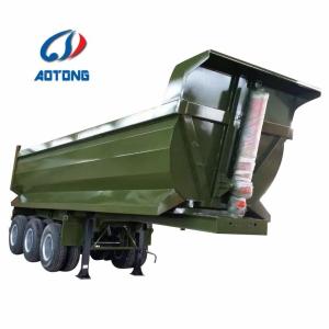 Quality Small Farm Dump Trailer Self Discharge Tipping Truck Trailer End Dumping Trailers wholesale