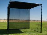 3m*3m*3m Golf Practice Net Cage Knoted Dark Green Outdoor Golf Cage