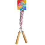 PVC rope solid wooden handle skipping rope-jump exercise accessories