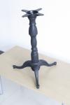 Vintage Table base Cast Iron Table leg Fancy Table feet 3 prongs Powder Coat