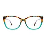 Women Luxury Acetate Frame Glasses Cat Eye Optical CE Approved