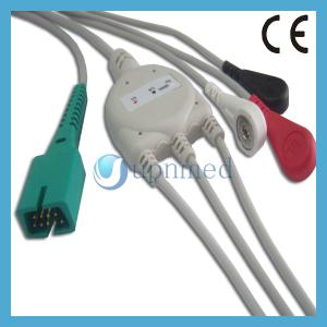 Quality Mek 3 lead ecg cable,snap wholesale