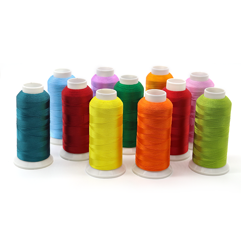 Customizable High Tenacity Glossy Polyester Thread for High Speed Embroidery 100g Weight