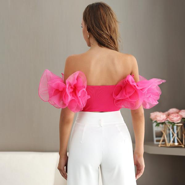 High Waist Personalised Ladies Tops Off Shoulder Womens Corset Style Tops