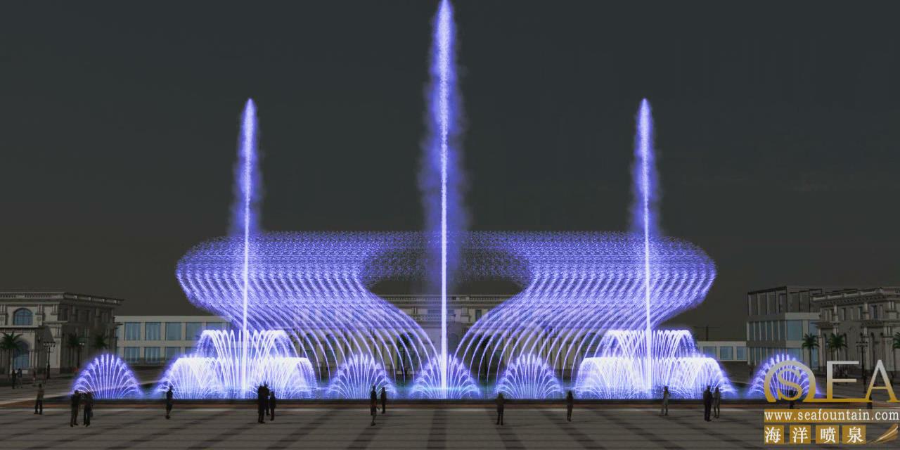 Music led light landscaping water fountain