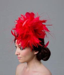 Quality DHL/UPS/FedEx/TNT Shipping Feather Headwear with Goose Feather Flower and Wire Accessory wholesale