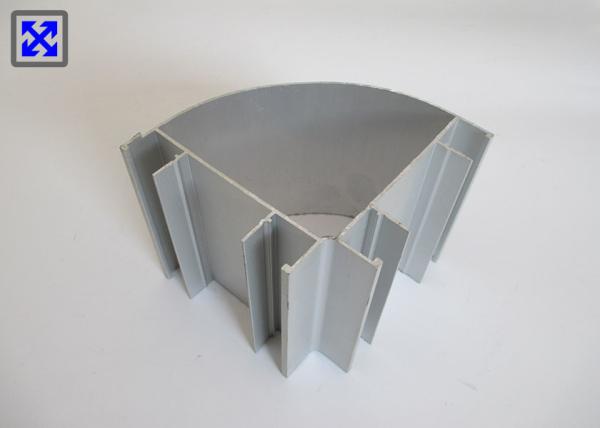 Gray Powder Coating Structural Aluminum Profiles Non Ferromagnetic For Office