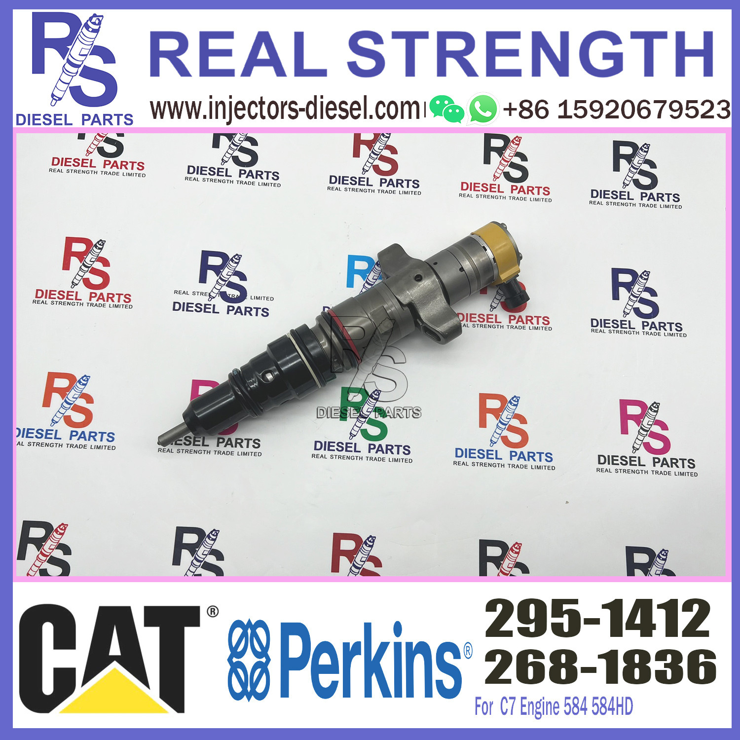 Common rail Injector Diesel Pump fuel Injector Sprayer 268-1836 268-1840 268-1839 295-1412 for CAT C7 Engine