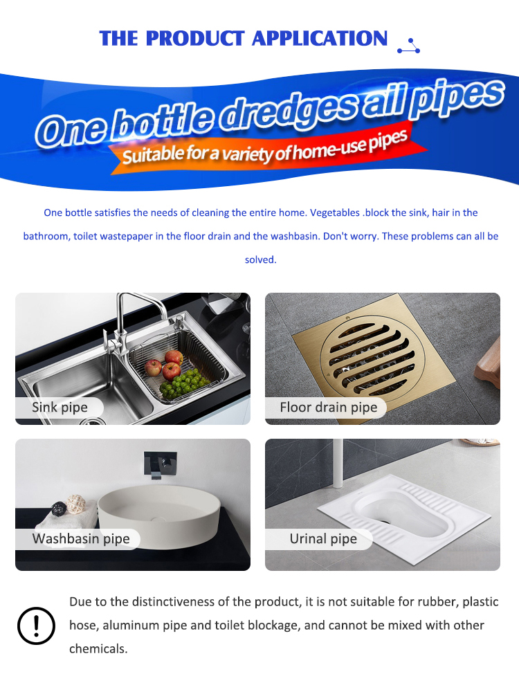 Deodorization 268g Pipe Blockage Blocked Drain Cleaners 57*57*120mm