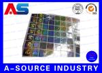 Anti Fake Hologram Security Stickers , Printing 3d Hologram Security Labels