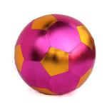 OEM ODM Accepted 25cm Kids Shiny Pvc Inflatable Plush Fabric Covered Toy Soccer