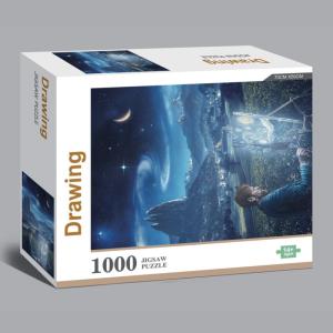 Quality CMYK Drawing Large Piece 1000 Pcs Jigsaw Puzzle Paperboard For Adult wholesale