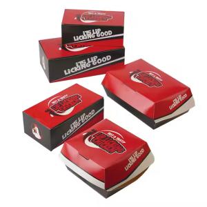 Quality Customized Fast Food Packaging Box for Burger Fries and Chicken Wings Eco-Friendly Solution wholesale