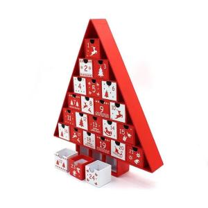 Quality Christmas Xmas Empty Advent Calendar Boxes Cosmetic Display Gift Drawer Packaging Box wholesale