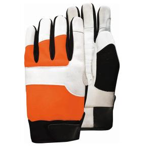 Quality EN388 4142X EN420 24m/S Chainsaw Safety Gloves with cut protection CLASS 2 wholesale