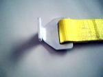 Yellow Heavy Duty Tie Straps , Truck Tie Down Ratchet Straps With Container
