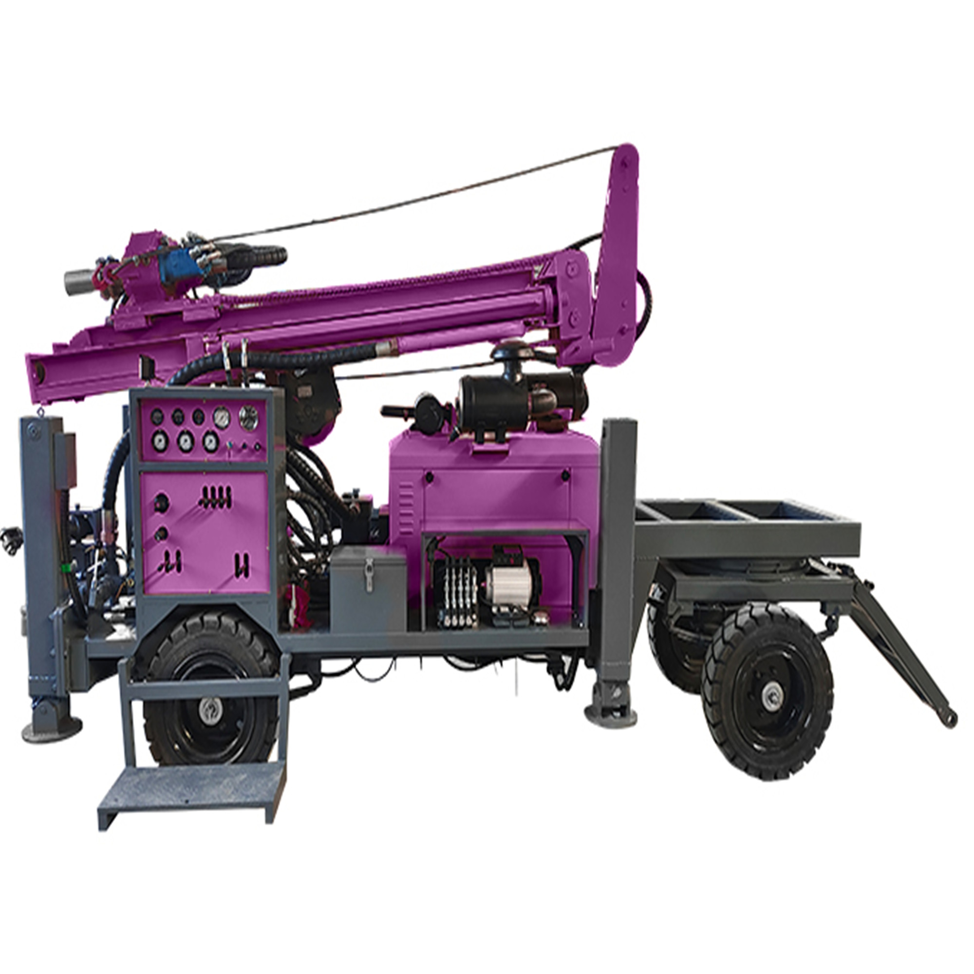 Tractor Mounted Water Well Drilling Rig Hydraulic Borehole Water Well Drill Machine