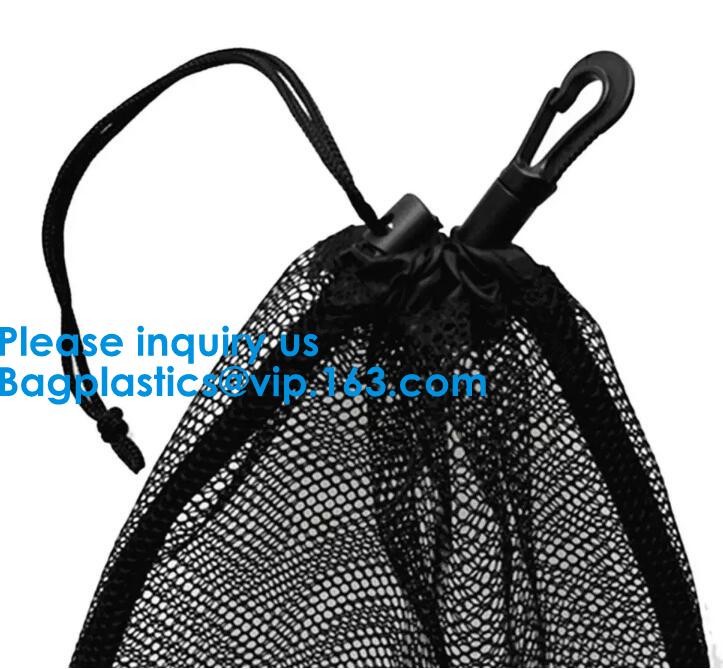 Nylon Mesh Net Drawstring Bag Mesh Pouch Organic Mesh Produce Bags With Custom Logo,Reusable Eco Friendly Nylon Drawstri