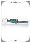 5.5 Inch Smoking Pipe Pyrex Glass Oil Burner Mini Helix Water Bong Ball Balancer