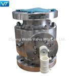 API 607 Lever Operated Ball Valve Anti Static Flange End Ball Valve CF3