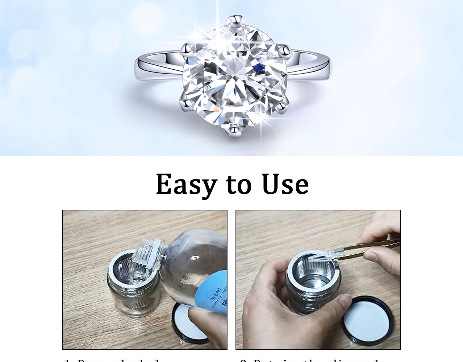 Diamond Stone Jewelry Cleaning Machines Manual Stainless Steel