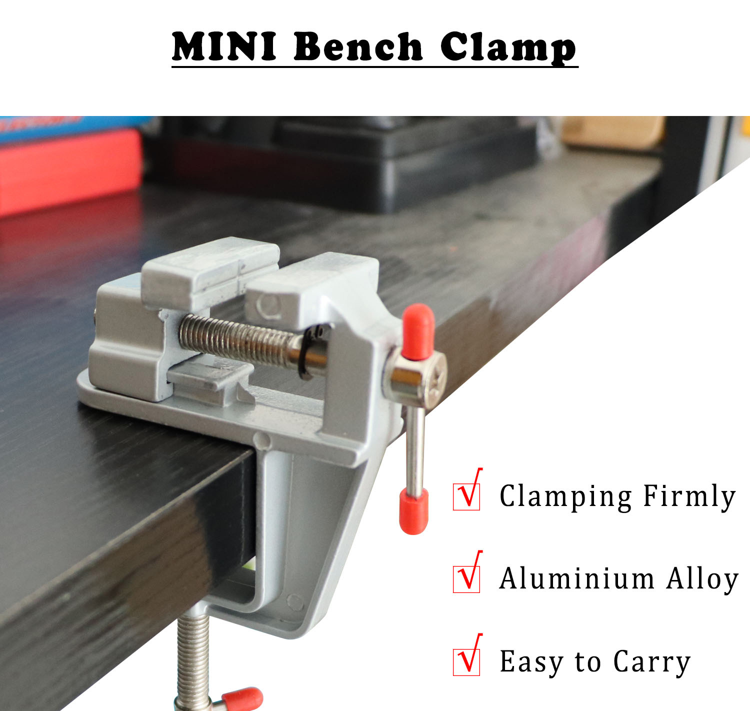 Mini Bench Aluminium Alloy Jewelry Accessories Tools Vise Clamp