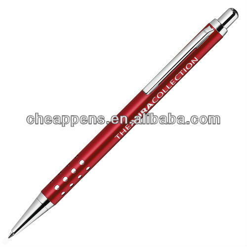 click promotional metal pen, logo can be printed for advertising use