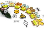 UV Proof Die Cut Printed Cartoon PVC Vinyl Stickers