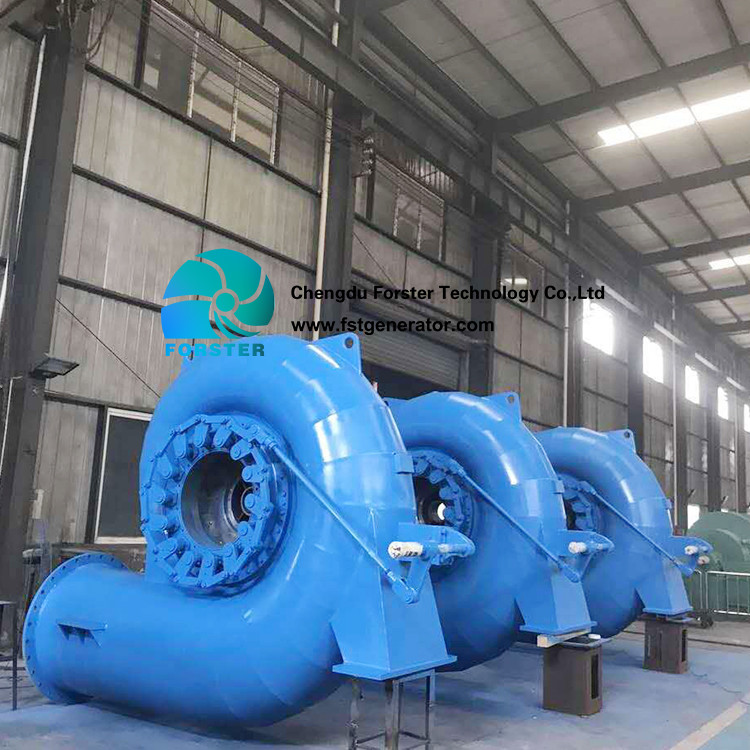 High Efficiency 2mw to 5mw High Voltage 6300v - 35kv Francis Turbine Generator Unit For HPP