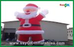 Custom Red Inflatable Christmas Santa Claus With Bread Inflatable Cartoon