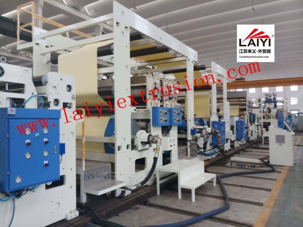 PP Film Extruder Commercial Laminating Equipment Hydraulic Lamination Structure