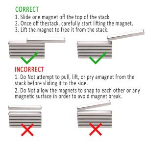 Quality Kellin Neodymium Block Magnetics Super Strong Neodymium Magnet Bar Tool Holder 3 X 1/2 X 1/4&quot; wholesale