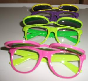 Quality 1.0 mm PVC colored frame 3d effect fireworks glasses diffraction OEM wholesale